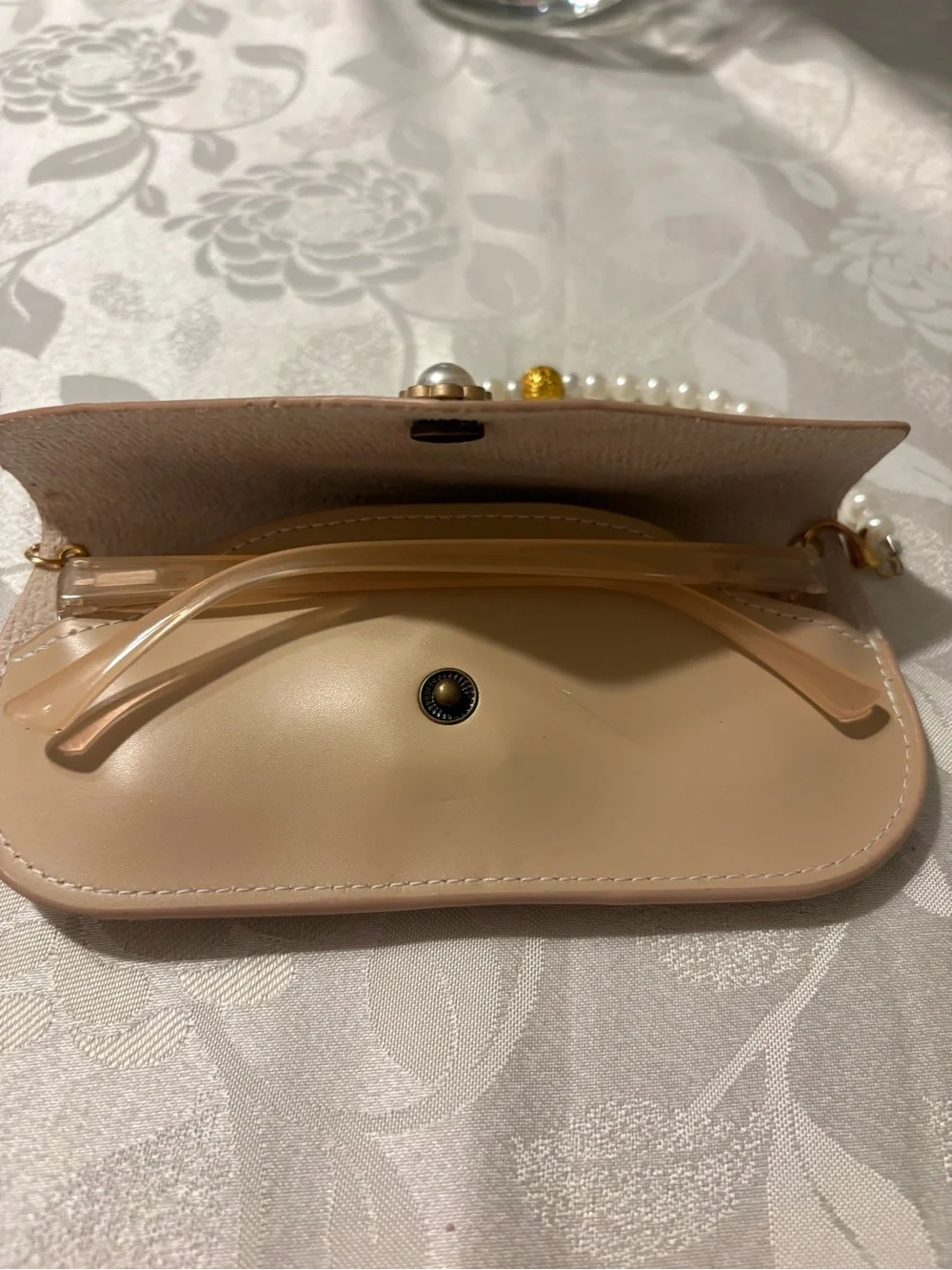 Diamond Studded Glasses +2.50 Case & Neck Hanger New